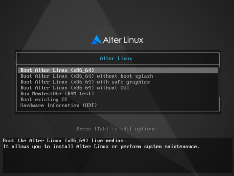 国産LinuxのAlter Linuxを試してみる | ばったんの技術系ブログ